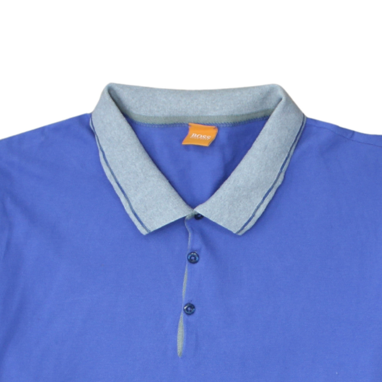 Hugo Boss Men's Blue 2XL Cotton Polo Shirt