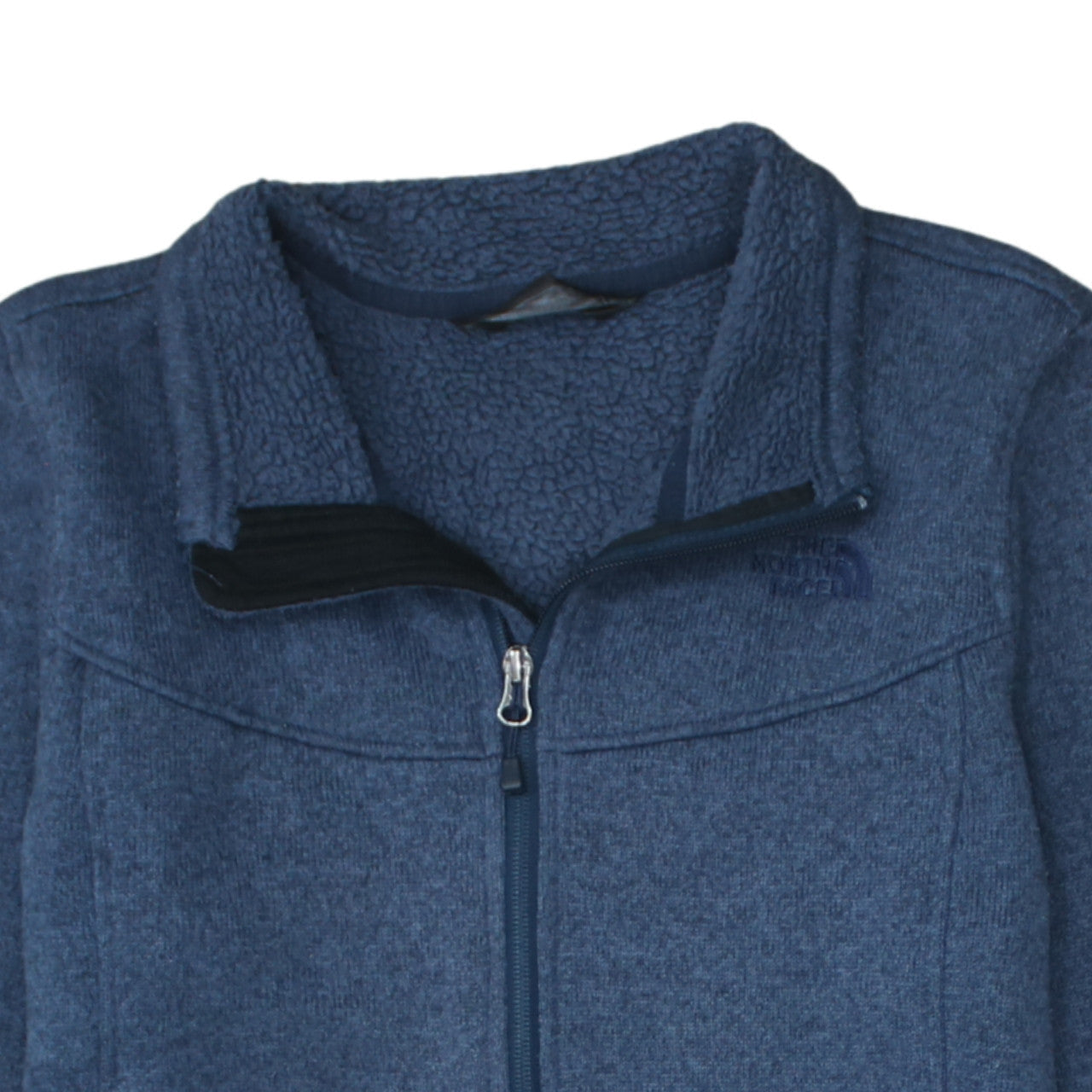The North Face Womens Blue Fleece Full Zip Jacket Size L