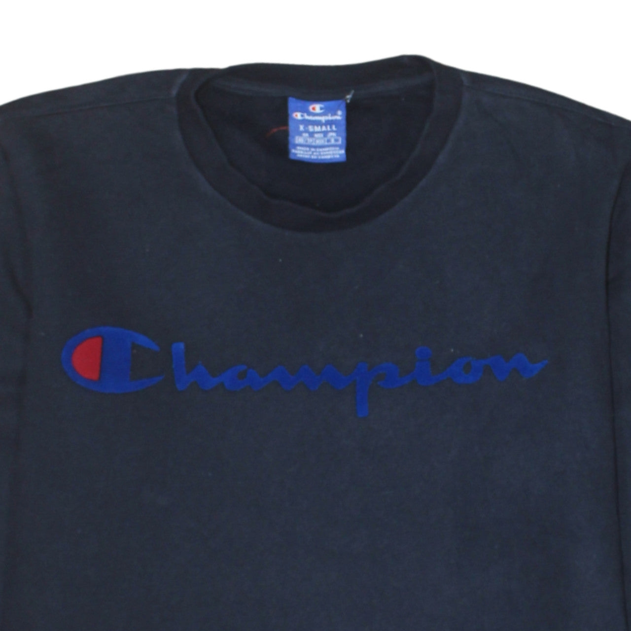 Champion Men's Black XS Crew Neck Pullover Sweatshirt
