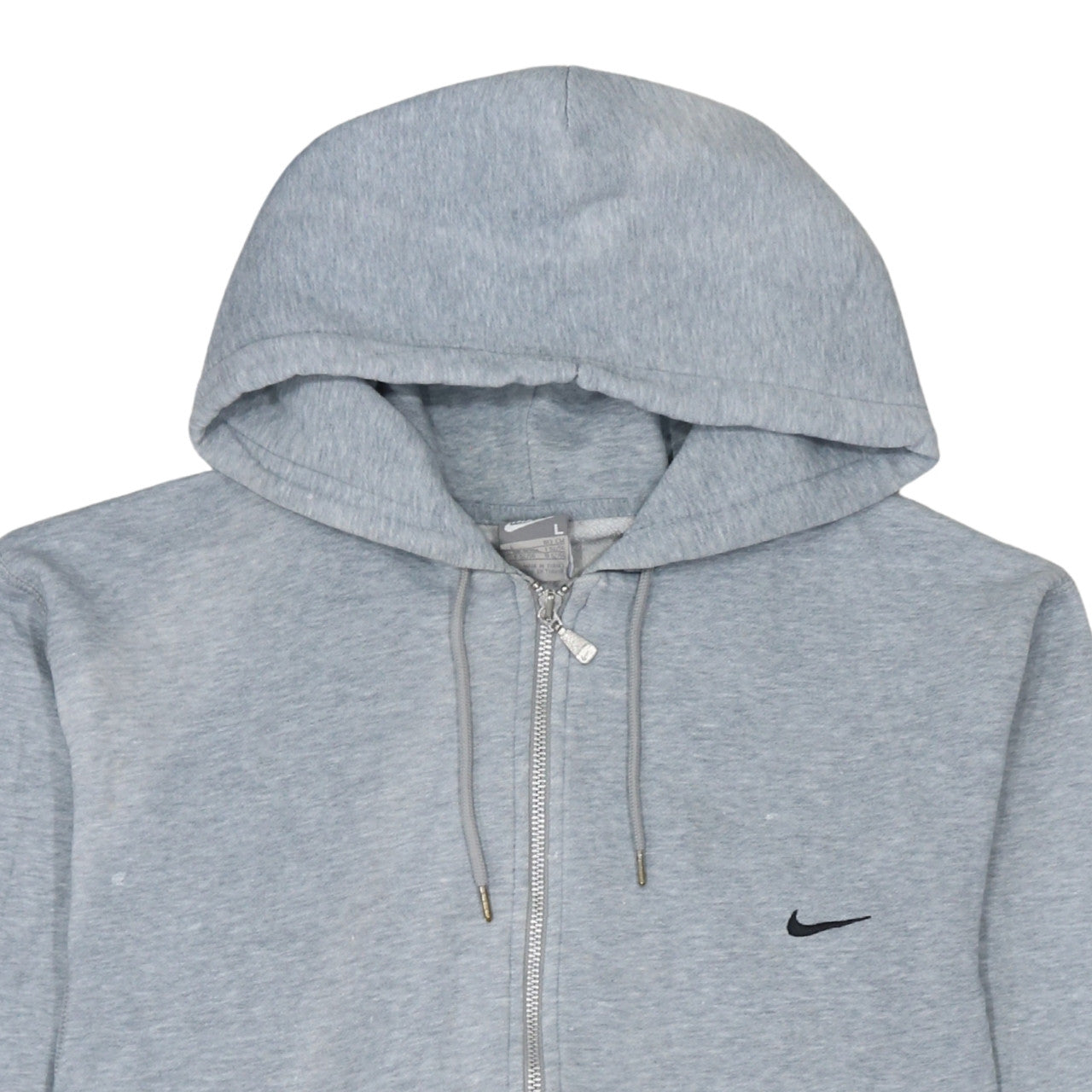 Nike Men's Grey Full Zip Hoodie L Sportswear Sweatshirt