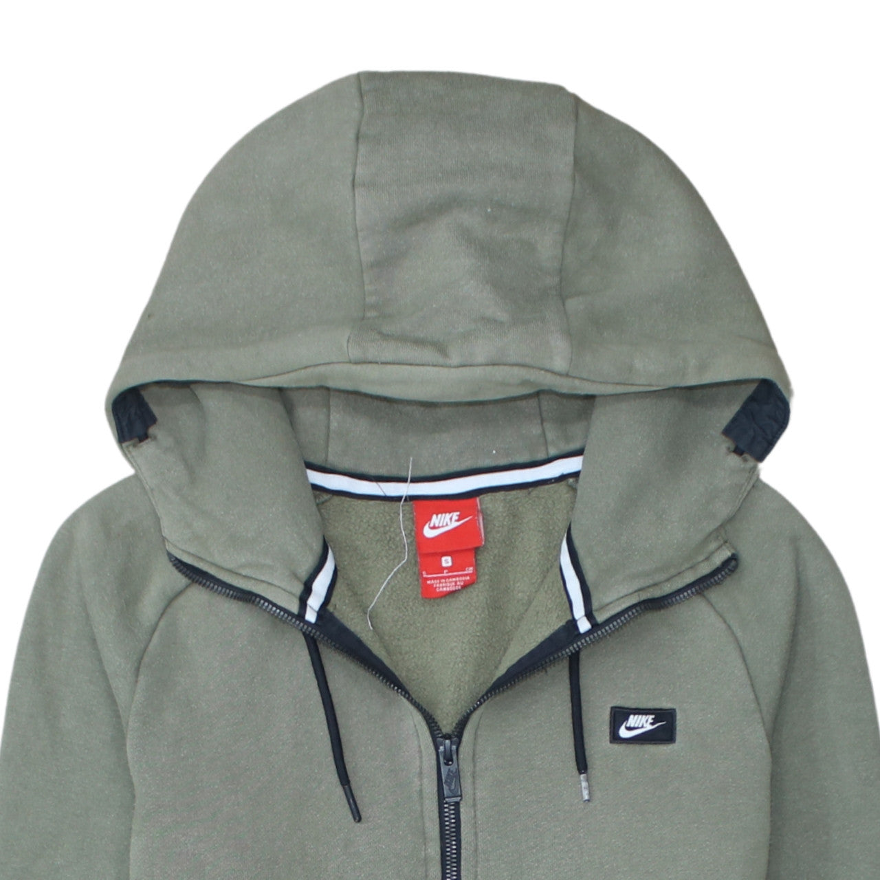 Nike Men’s Green Fleece 1/2 Zip Hoodie Size S Regular Fit