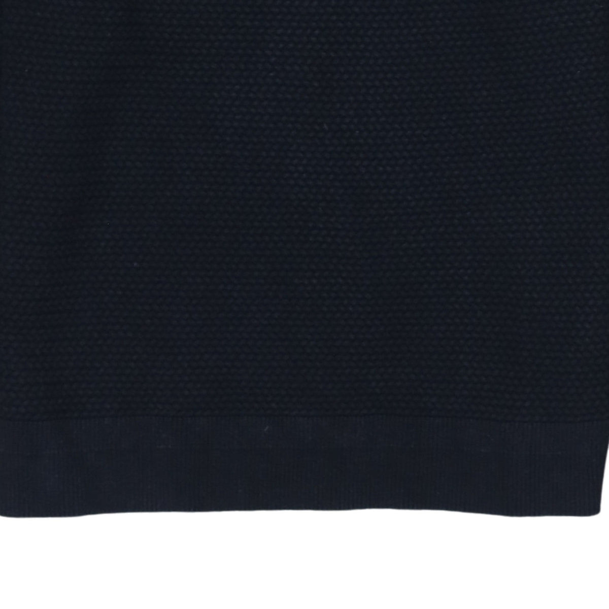 Tommy Hilfiger Men's Blue Cotton Crew Neck Waffle Knit Jumper L