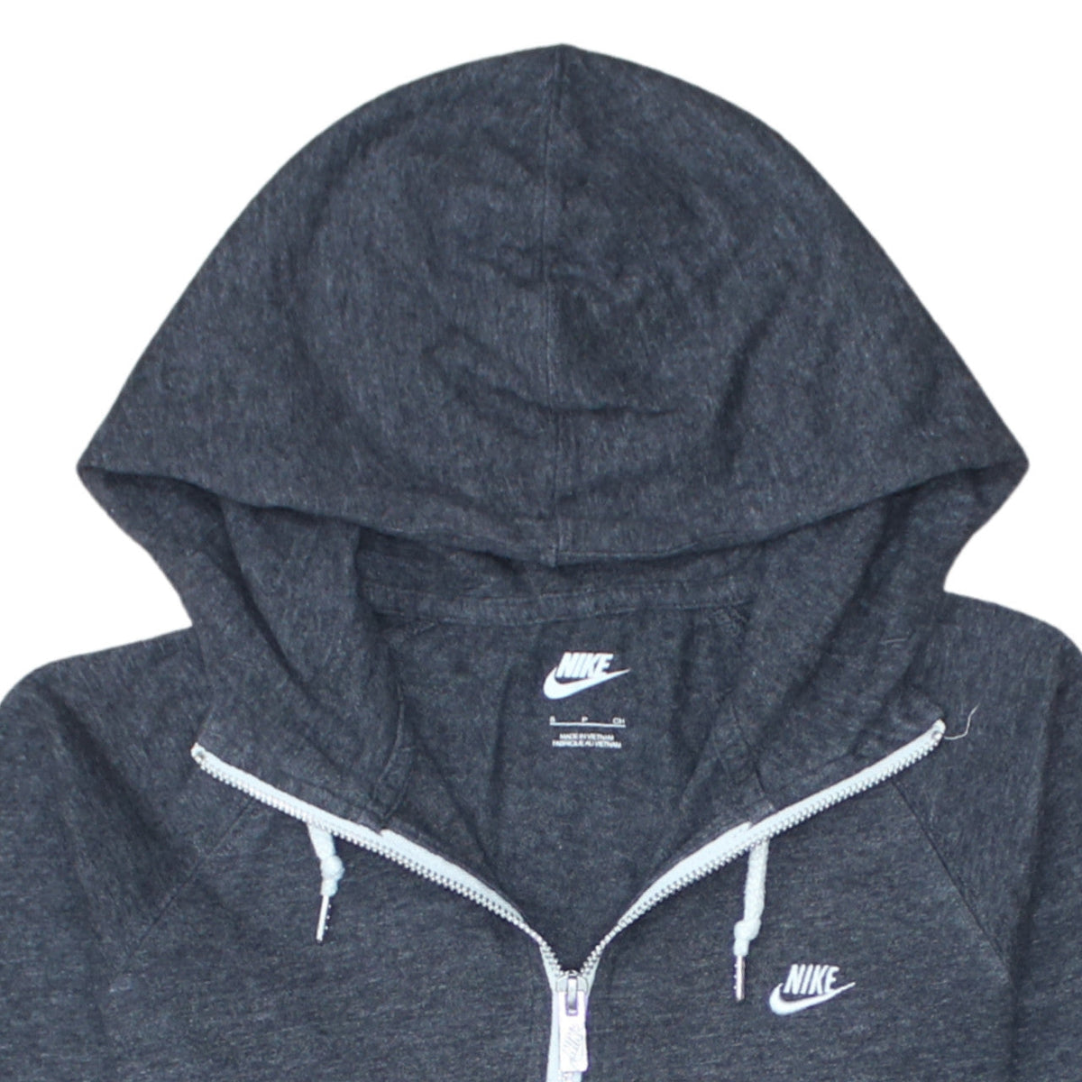 Nike Men's Grey Full Zip Hoodie Size S Lightweight Sportswear