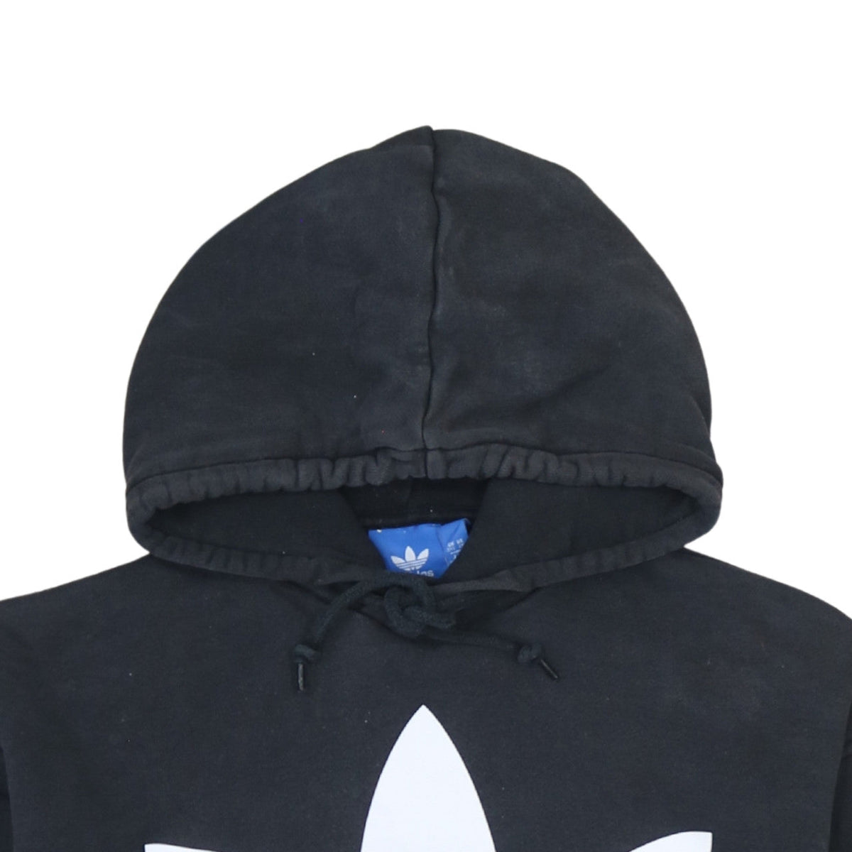Adidas Men's Black Pullover Hoodie 2XS Logo Fleece Sweatshirt