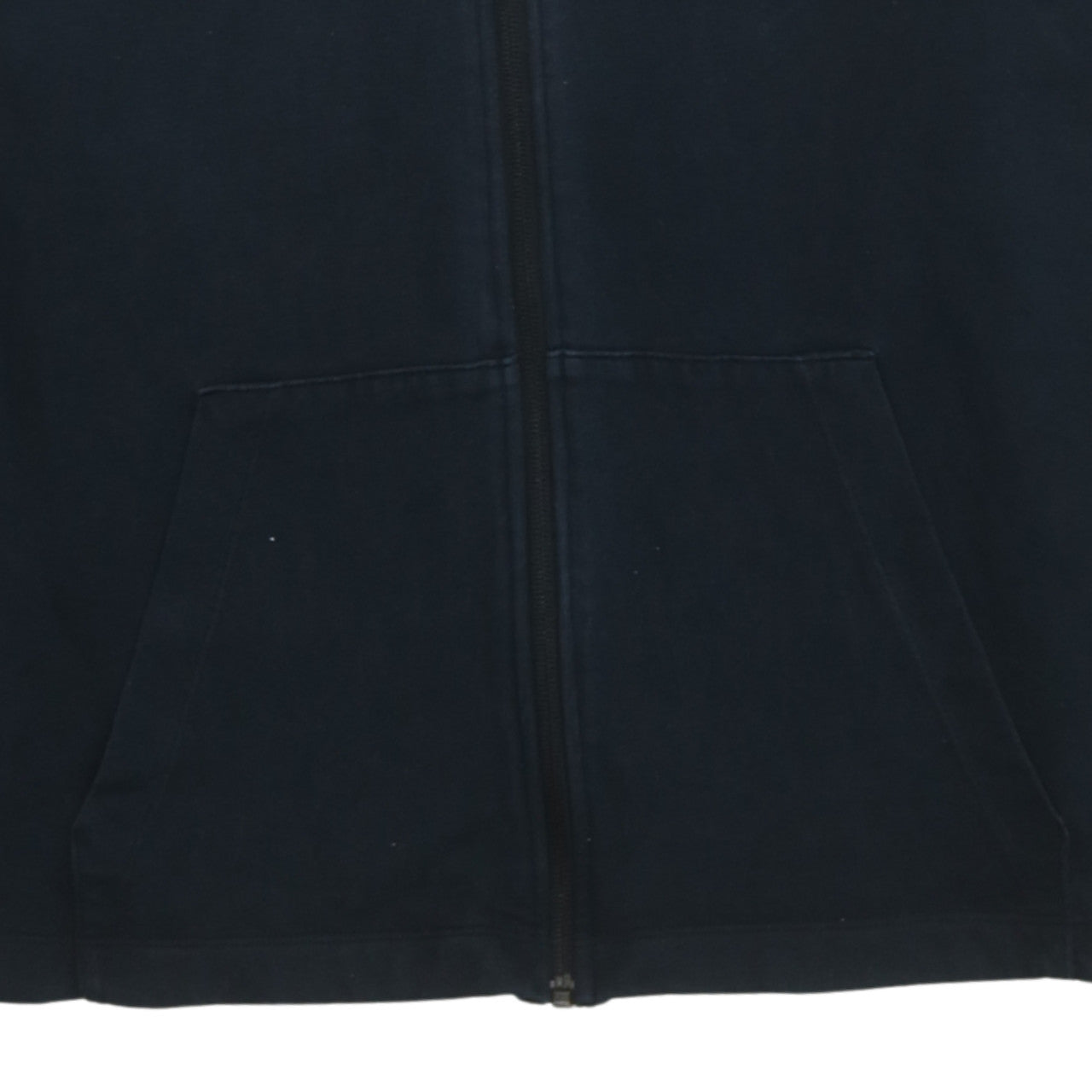 Nike Womens Black Full Zip Hoodie Sweatshirt Size L Cotton Casual