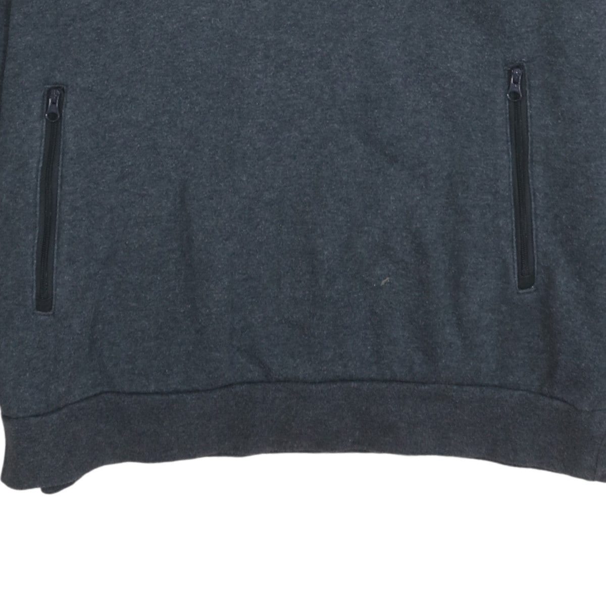 Adidas Boys Grey 15-16 Years Pullover Hoodie 1/4 Zip Fleece Sweatshirt
