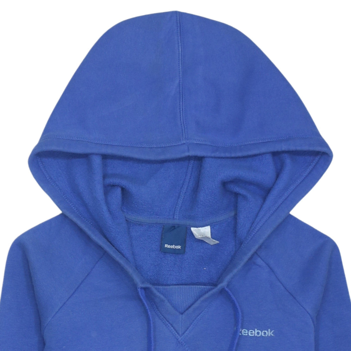 Reebok Women's Blue Pullover Hoodie Size S Relaxed Fit Sweatshirt