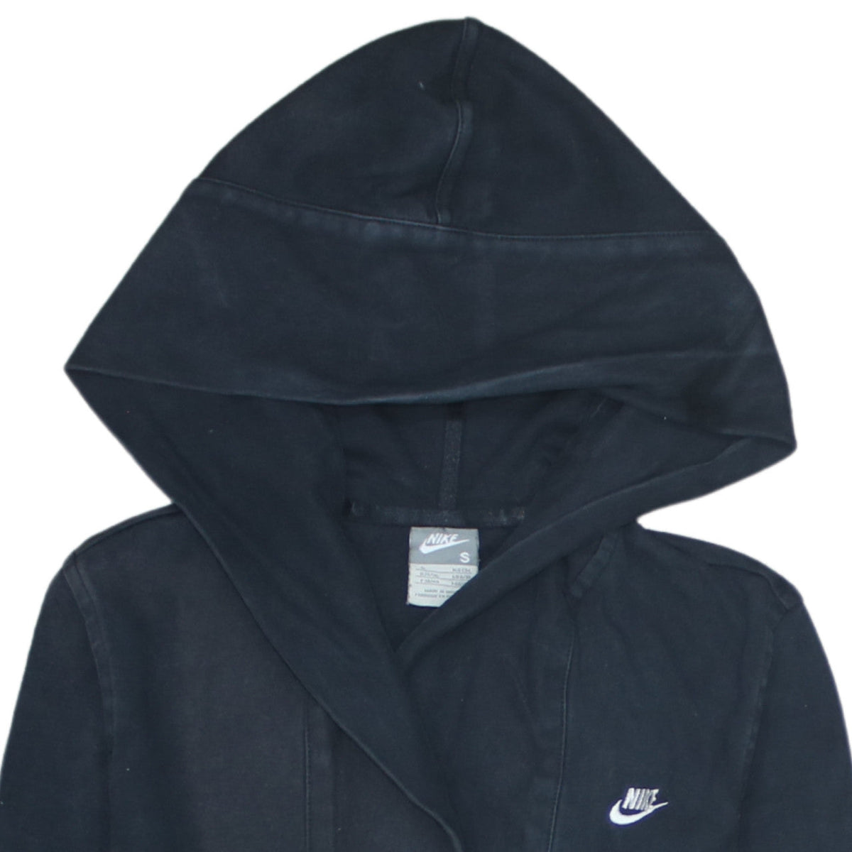 Nike Womens Black Pullover Hoodie Small Hooded Sweatshirt