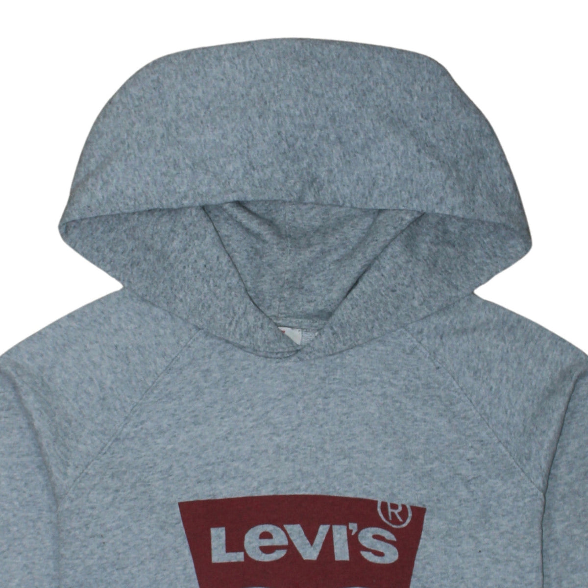 Levi's Men's Grey Pullover Hoodie XS Logo Graphic Fleece Sweatshirt
