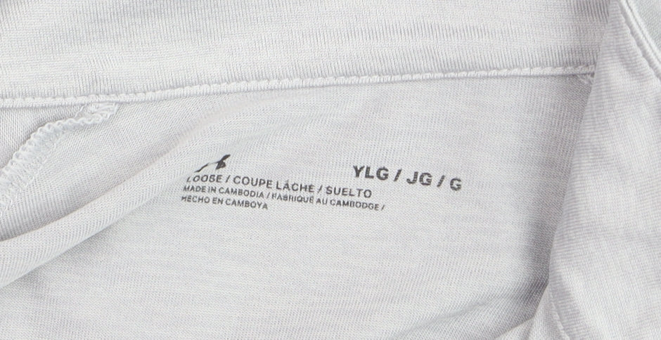 Under Armour Boys Grey YLG 1/4 Zip Long Sleeve Pullover Sweatshirt