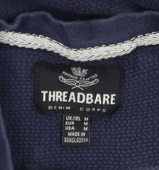 Threadbare Men's Navy Short Sleeve Crew Neck T-Shirt Size M