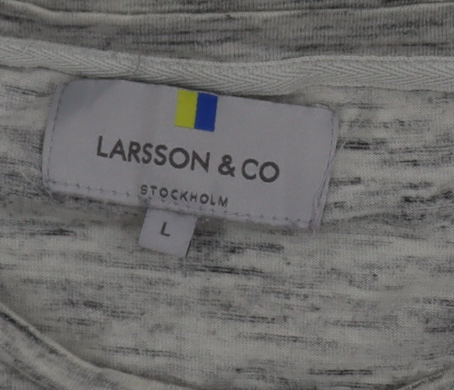 Larsson & Co Men’s Grey Short Sleeve Crew Neck T-Shirt Size L