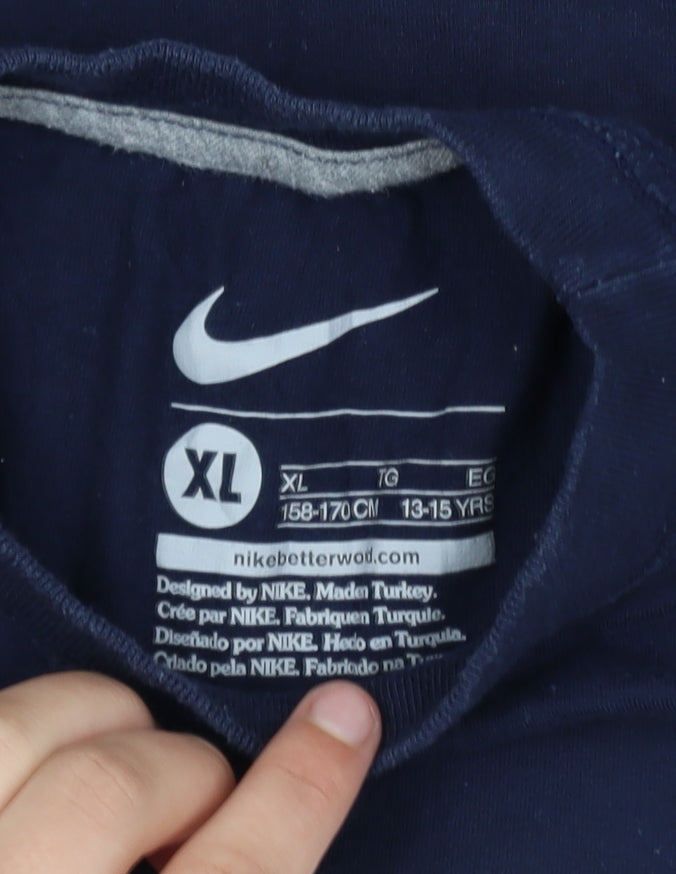 Nike Teens Blue XL Graphic Just Do It Sports T-Shirt