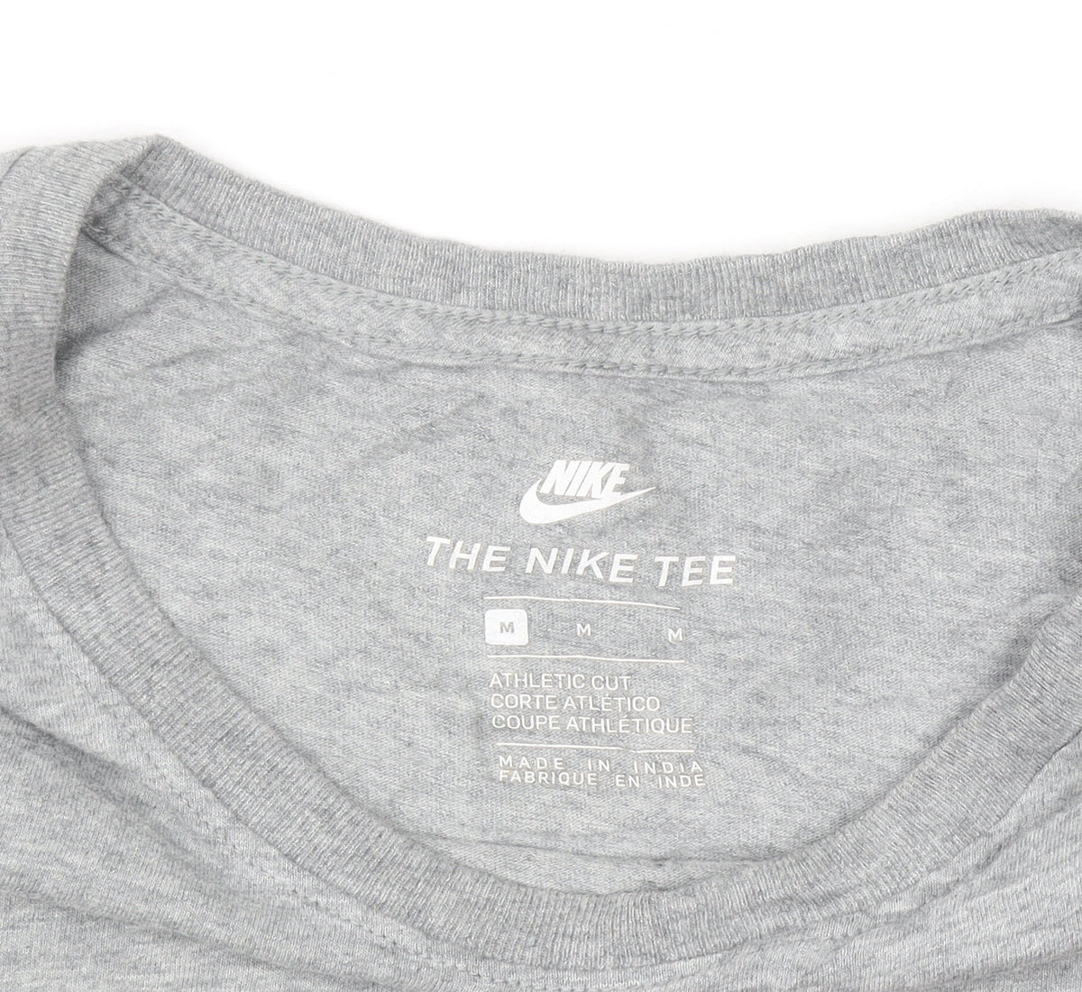 Nike Men's Grey Athletic Fit Short Sleeve Graphic T-Shirt Size M