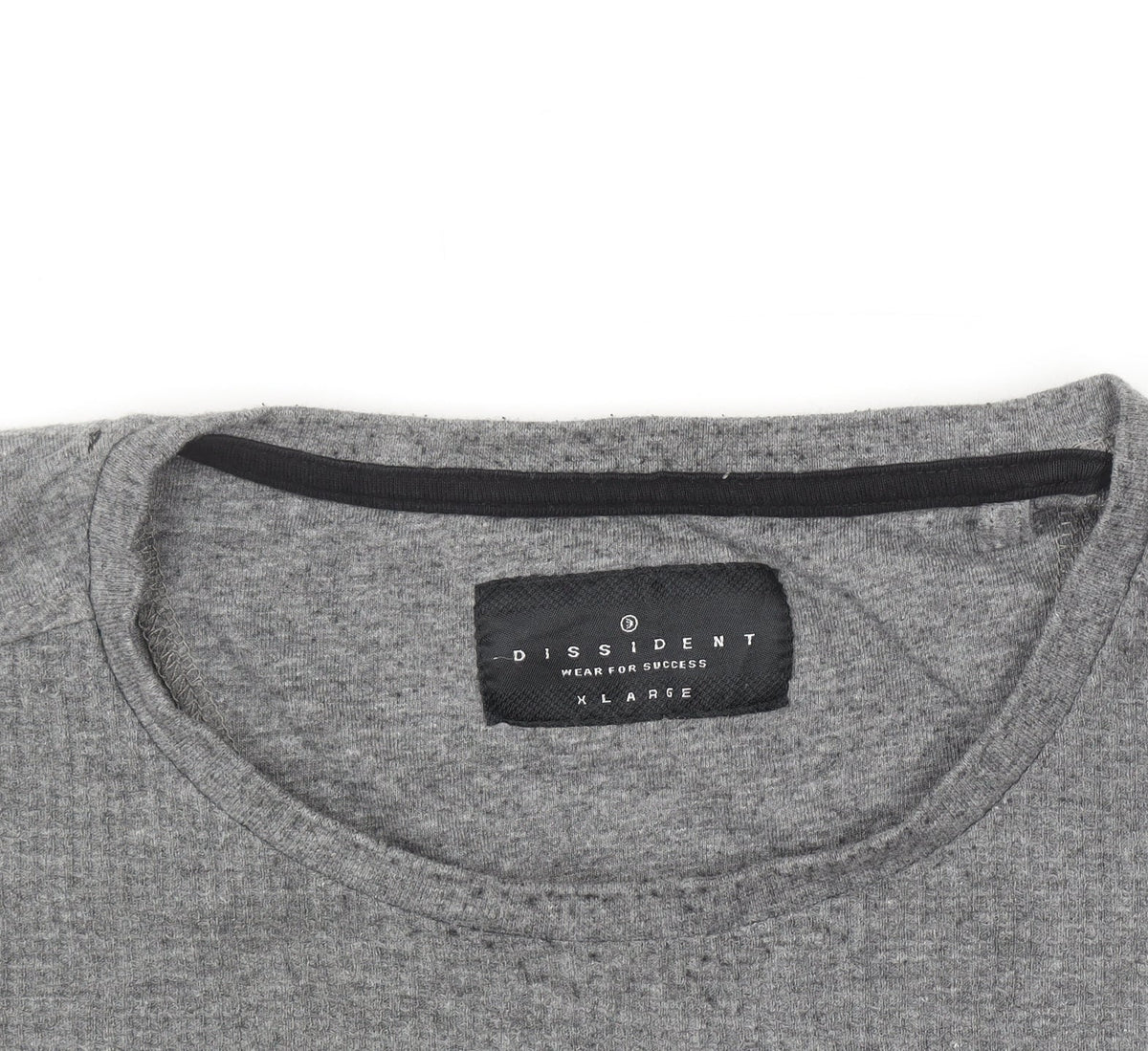 Dissident Men's Grey XL Short Sleeve Crew Neck Cotton Blend T-Shirt
