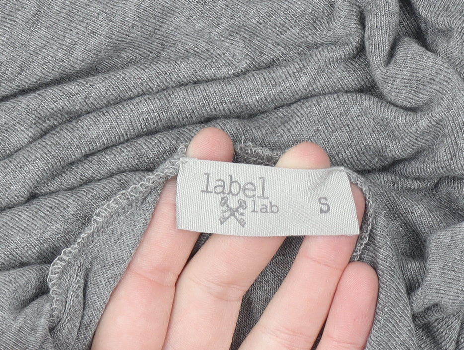 Label Lab Women’s Grey Roll Neck Relaxed Pullover Jumper Size S