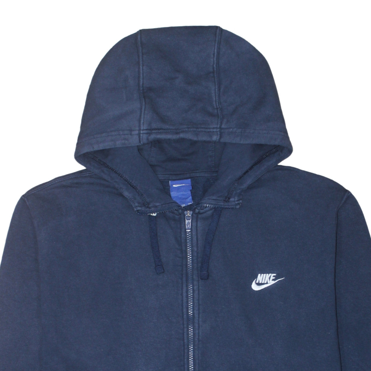 Nike Men's Blue Full Zip Hoodie 2XL Fleece Sweatshirt