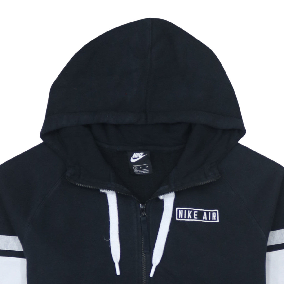 Nike Air Men's Black Full Zip Hoodie Small Cotton Blend
