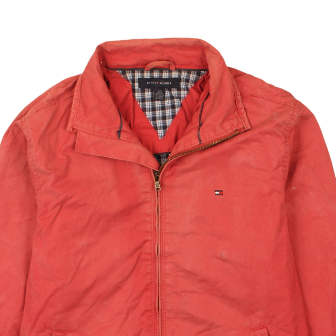 Tommy Hilfiger Men’s Red Cotton Bomber Jacket Size S