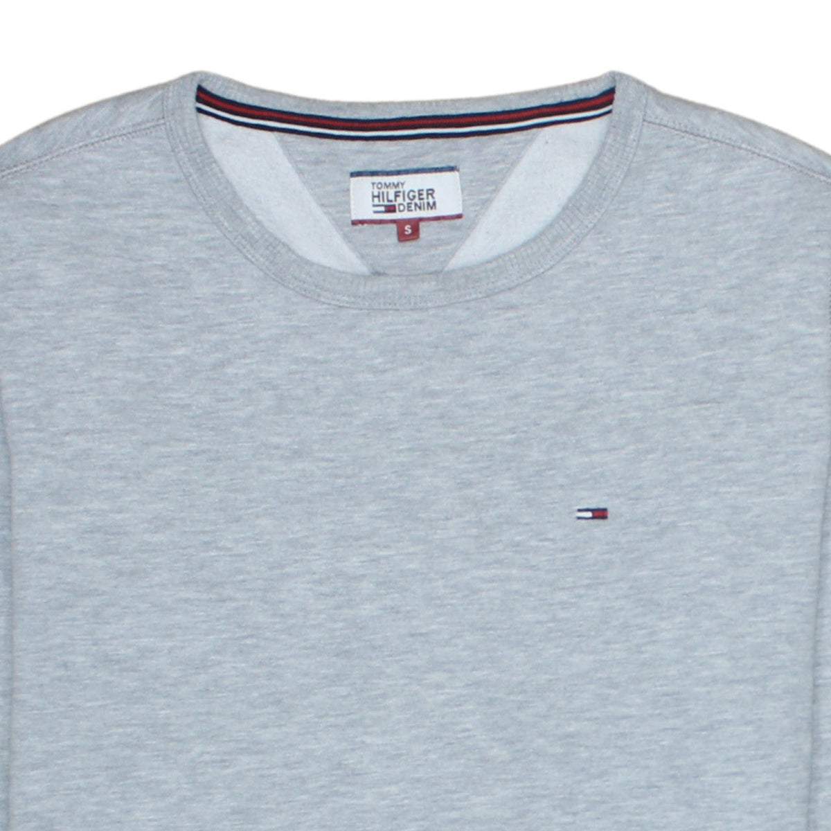 Tommy Hilfiger Men's Grey Crew Neck Sweatshirt Size S Classic Fit