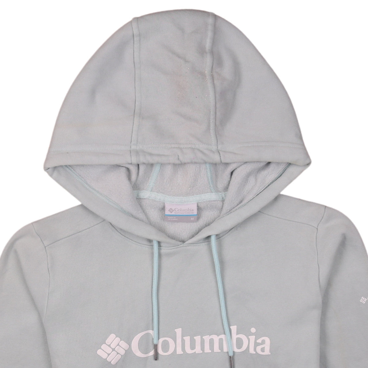 Columbia Womens Light Grey Hooded Pullover Sweatshirt Size M