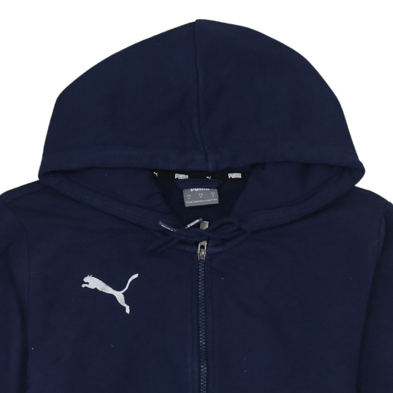 Puma Men's Blue Full Zip Hoodie Small Regular Fit Sportswear
