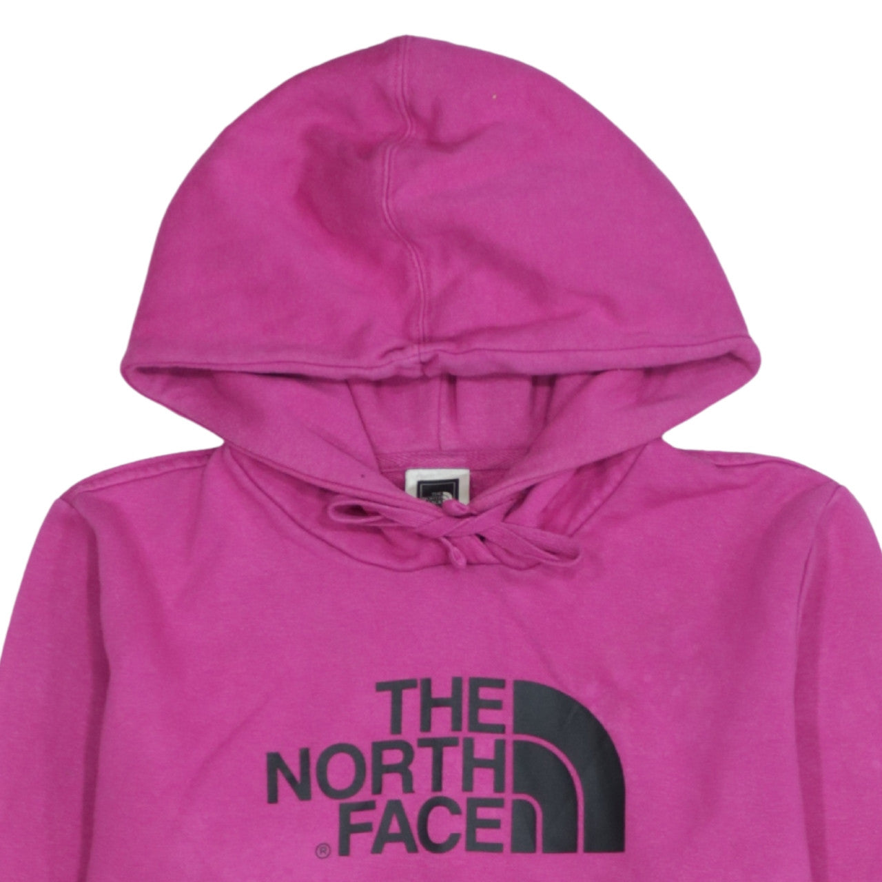 The North Face Womens Pink Pullover Hoodie M Relaxed Fit Logo Sweatshirt