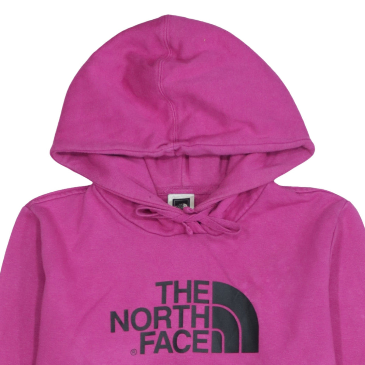 The North Face Womens Pink Pullover Hoodie M Relaxed Fit Logo Sweatshirt