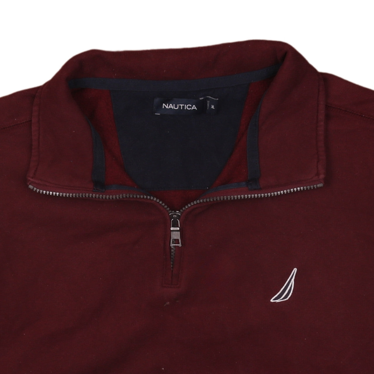 Nautica Men's Red XL 1/4 Zip Pullover Sweatshirt