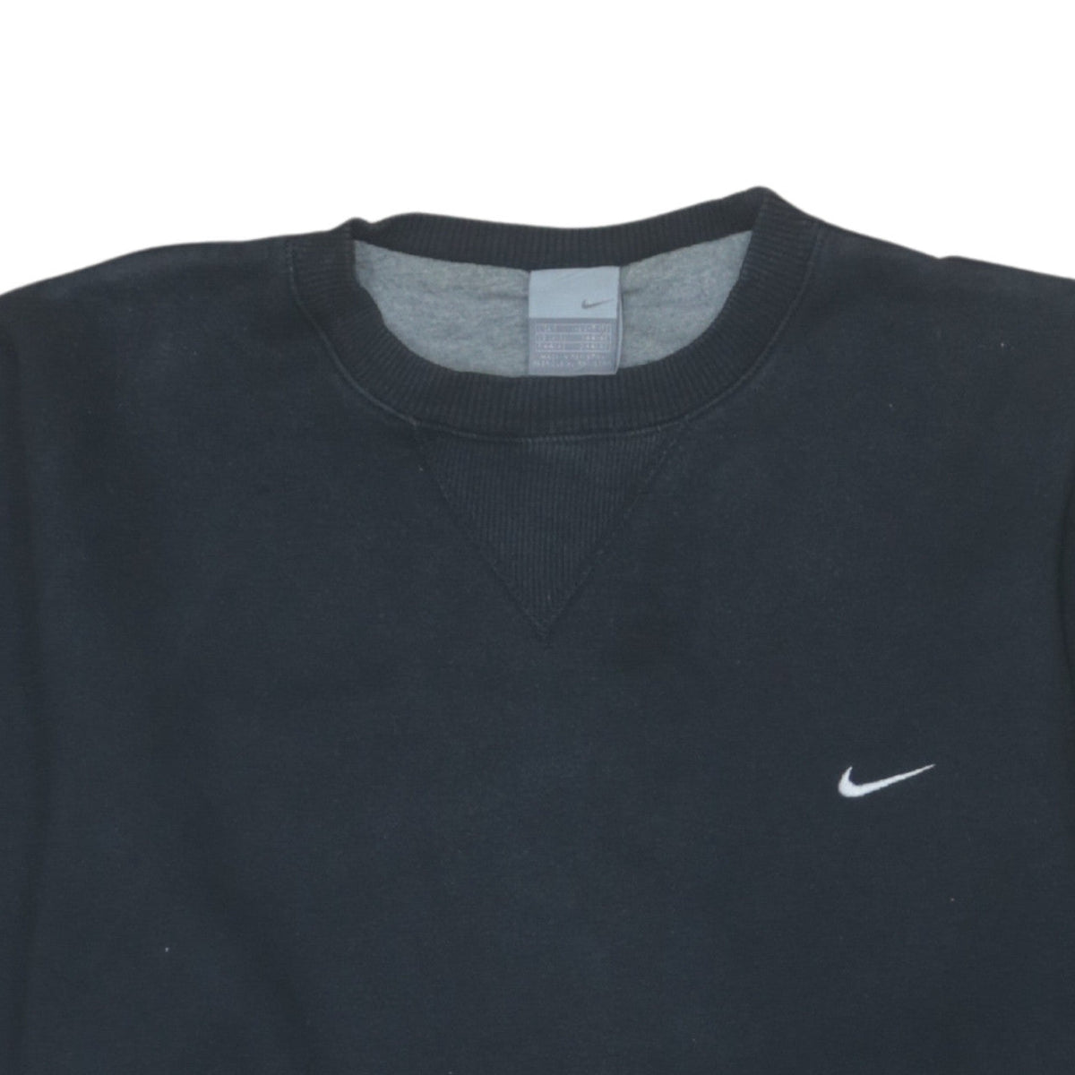 Nike Men's Black Crew Neck Pullover Sweatshirt Size S