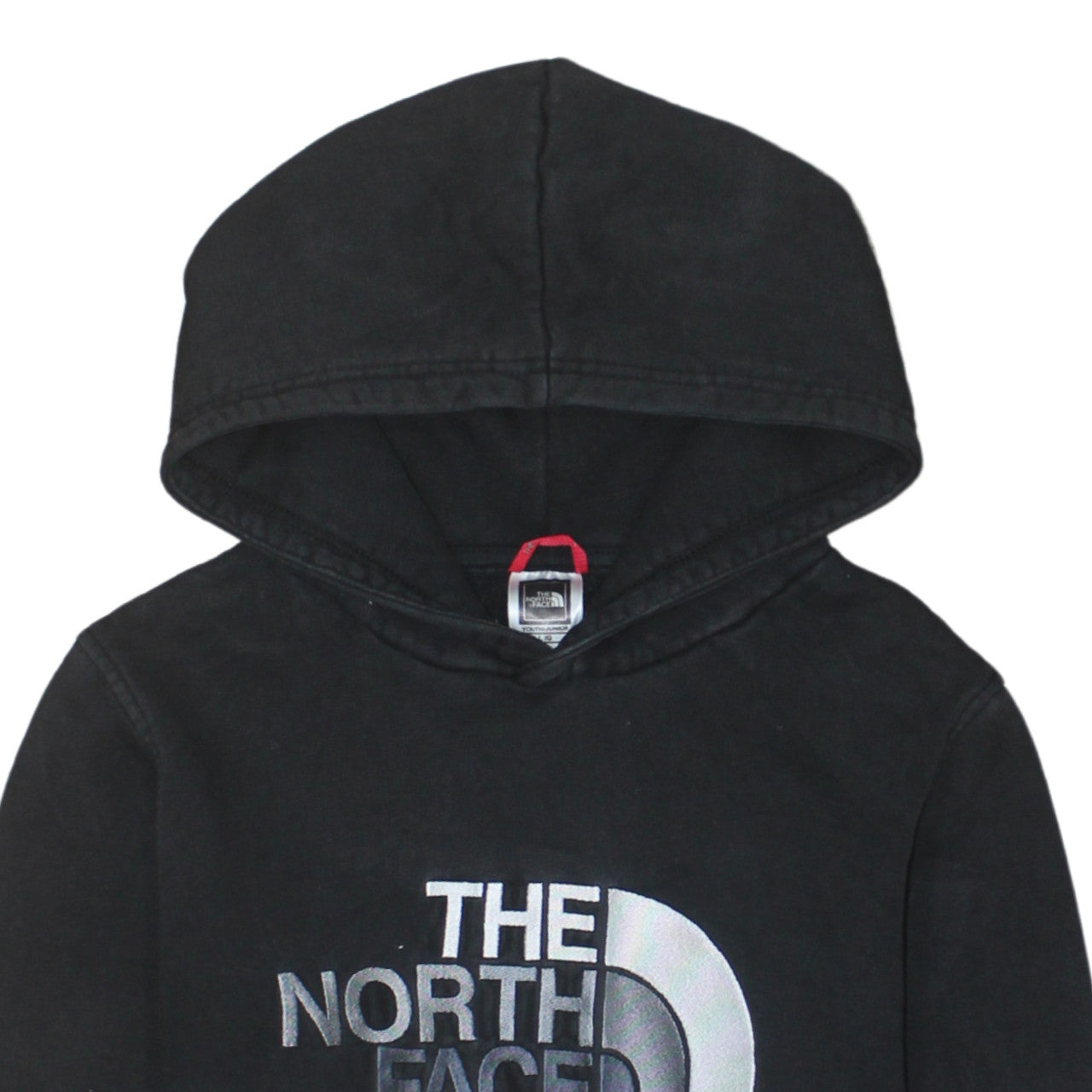 The North Face Boys Black Pullover Hoodie L Cotton Fleece Casual Warm