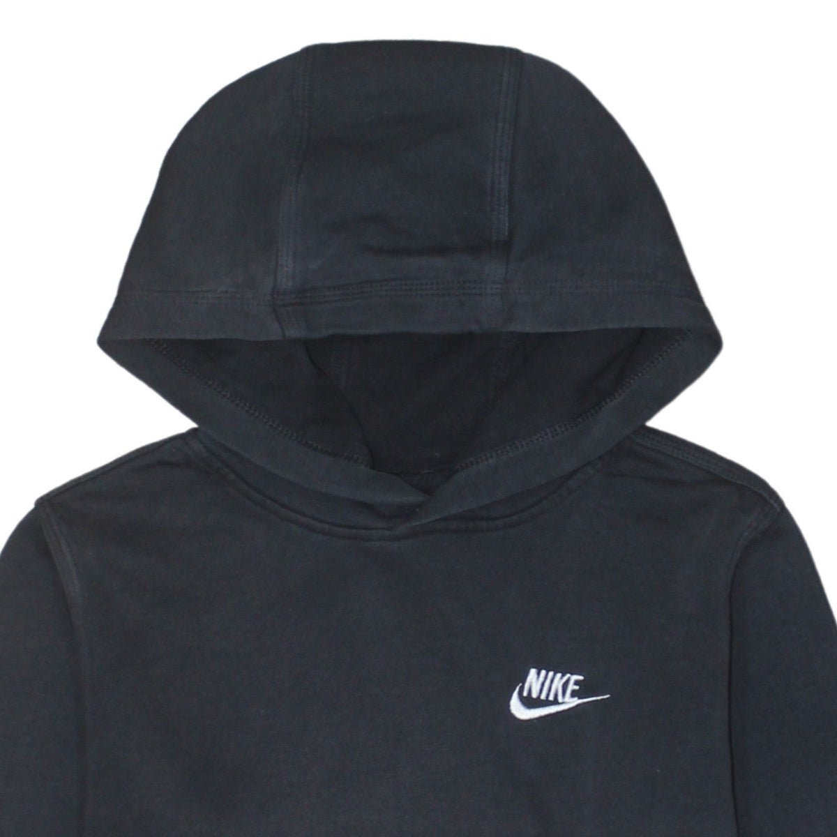 Nike Boys Black Pullover Hoodie XL 158-170cm Standard Fit Cotton Blend