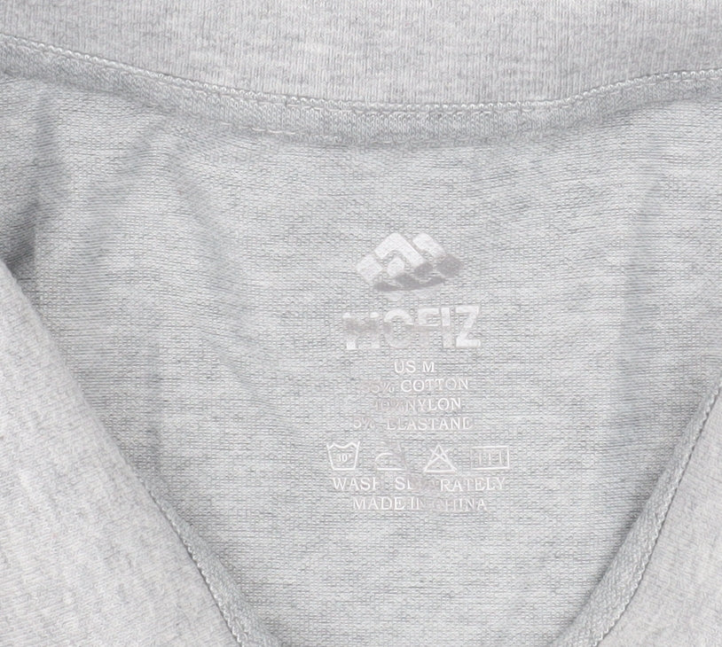 ProFiz Men’s Grey Collared 1/2 Zip Long Sleeve Sweatshirt M
