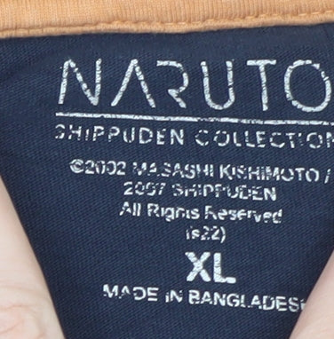 Naruto Shippuden Navy Blue Men's XL Graphic Short Sleeve T-Shirt