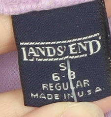 Lands' End Women's Purple Roll Neck Long Sleeve Top Size S