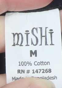 MiShi Men's Black Los Angeles California Graphic Cotton T-Shirt Size M