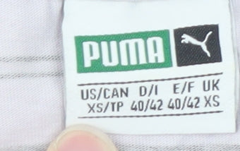 Puma Men's Multicoloured Striped Long Sleeve Cotton T-Shirt XS