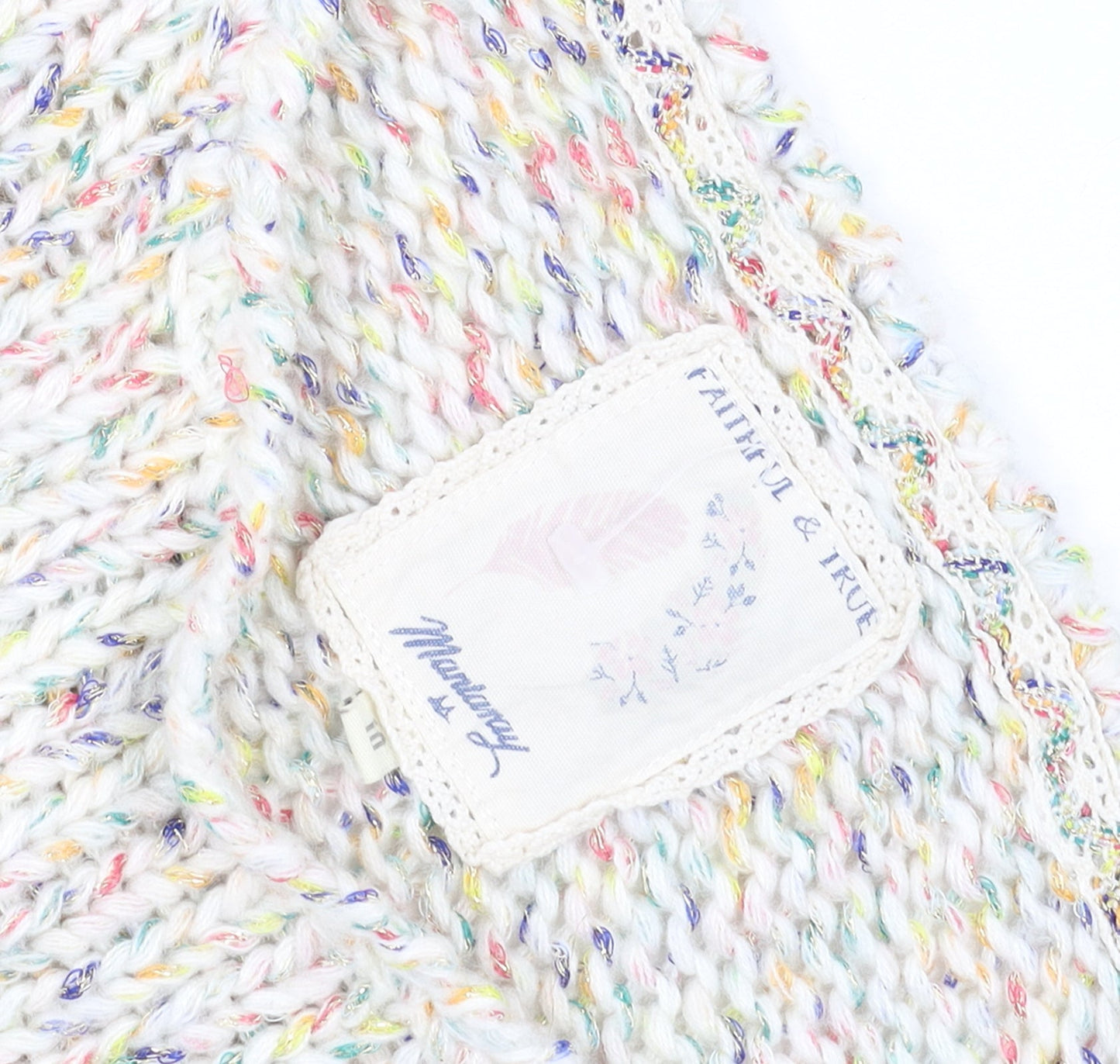 Mantaray Women's Multicoloured Chunky Knit Jumper Size 10