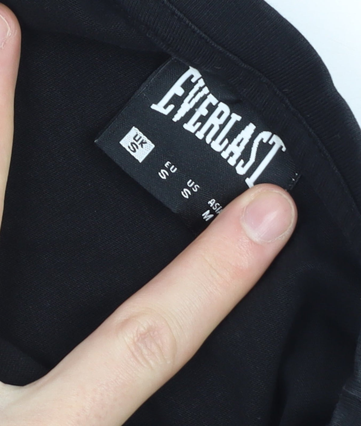 Everlast Men's Black Cotton Crew Neck Graphic Sports T-Shirt Size S