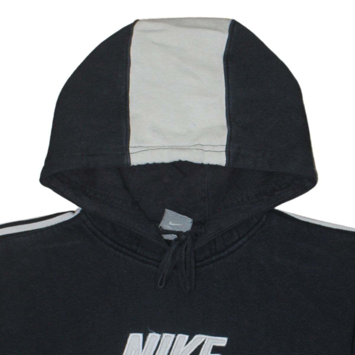 Nike Boys Black Pullover Hoodie with Logo and Drawstring Hood Size M