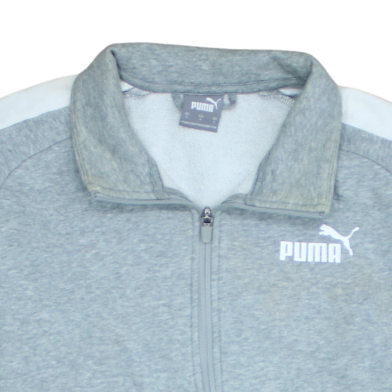 Puma Men's Grey Small Regular Fit Track Jacket Full Zip