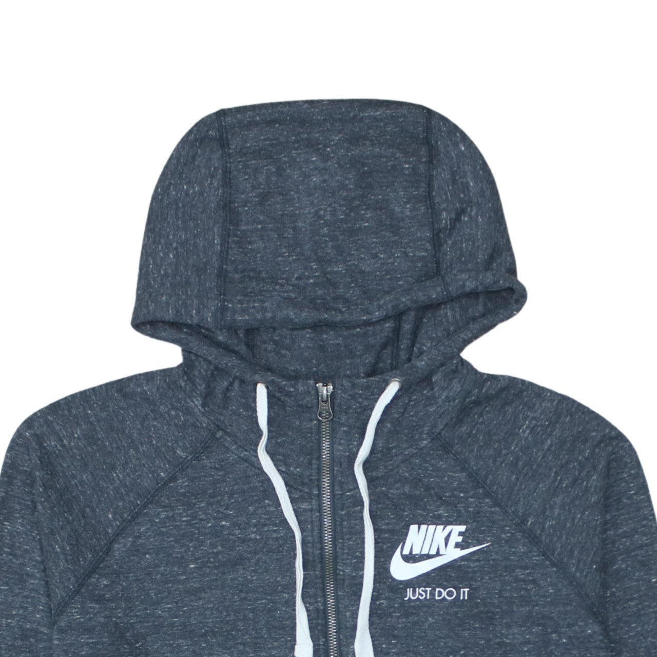 Nike Women's Blue Full Zip Hoodie Size XL Cotton Blend Casual