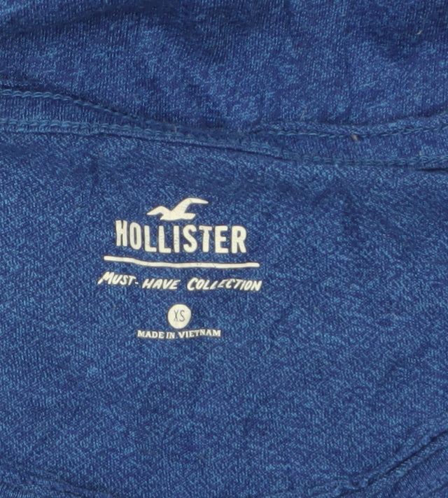 Hollister Women's Blue XS Basic Crew Neck T-Shirt