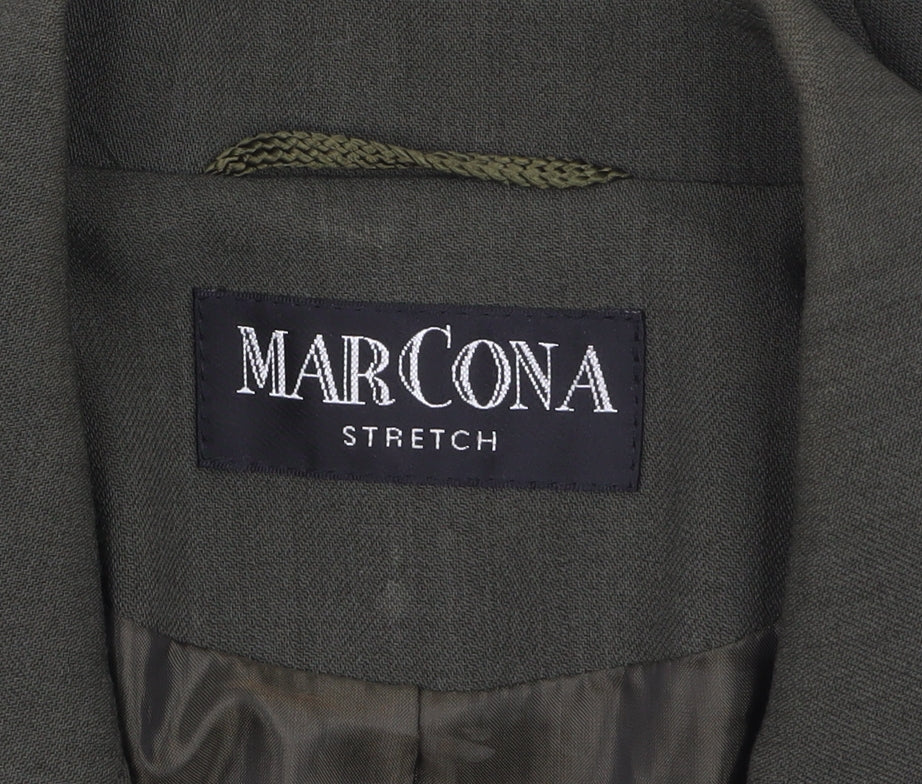 Marcona Women’s Green Wool Blend Single Breasted Blazer Size 12