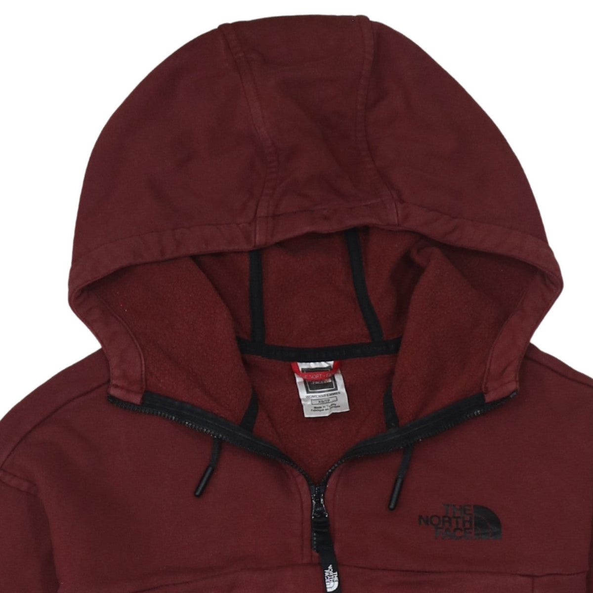 The North Face Womens Burgundy XS 1/2 Zip Hooded Sweatshirt