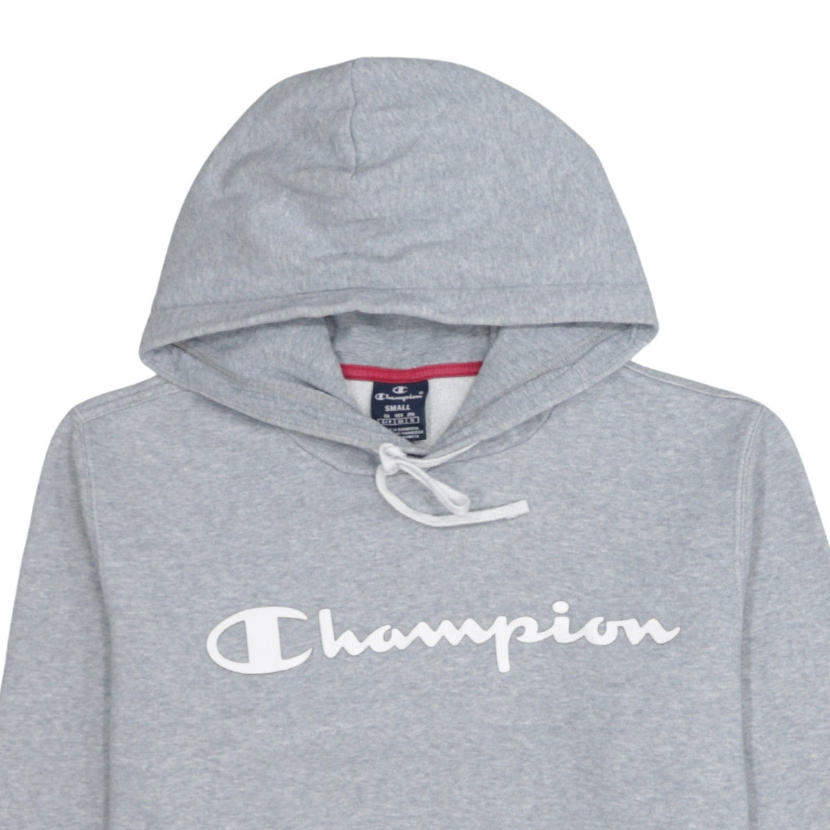 Champion Men's Grey Small Pullover Hoodie Cotton Blend Classic Fit