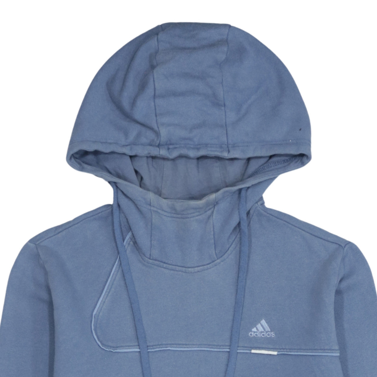 Adidas Men's Blue Pullover Hoodie Size M Sports Logo Fleece