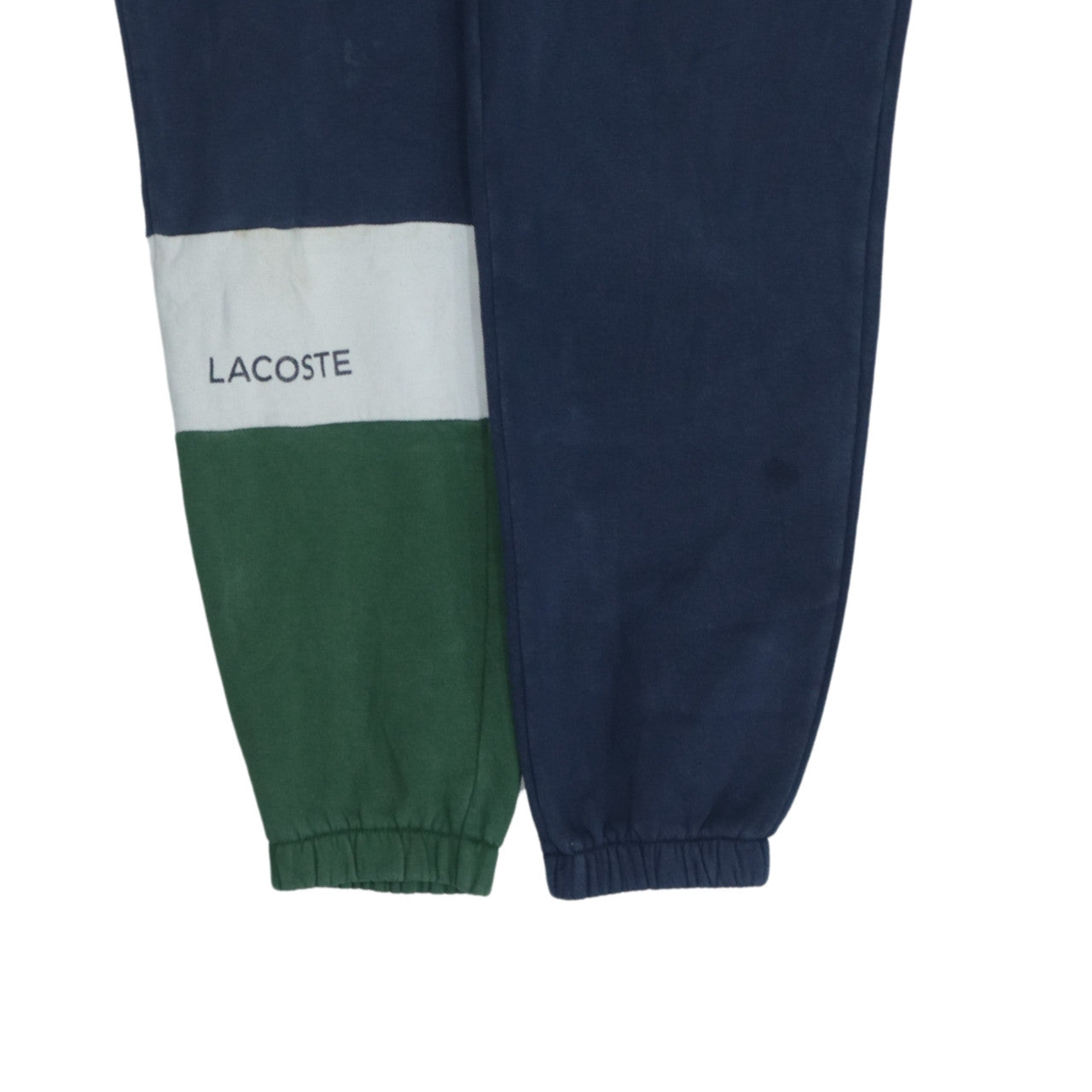 Lacoste Mens Blue Colourblock Joggers Size S Regular Fit