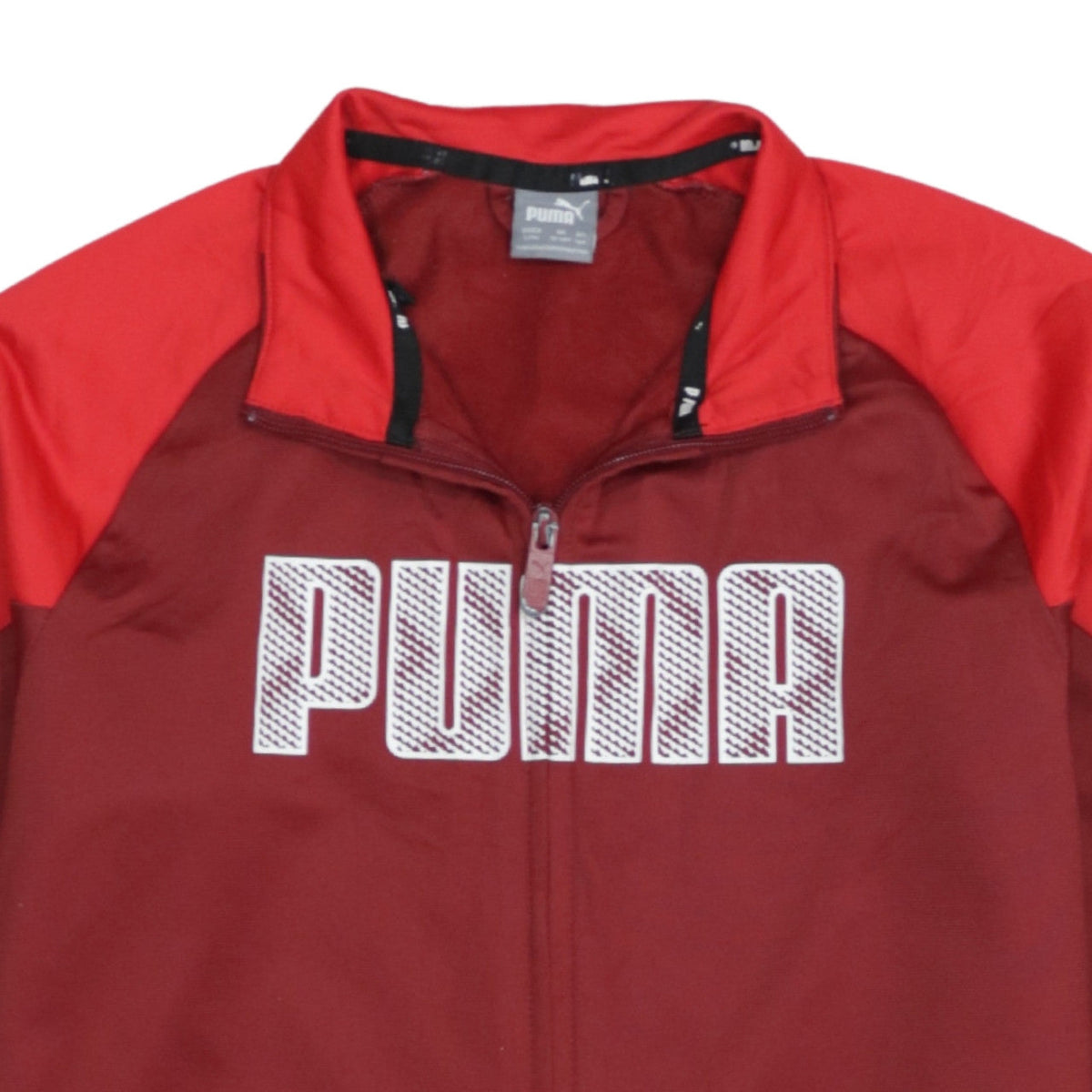 Puma Boys Red Track Jacket 12-14 Years Regular Fit Zip Up Activewear Top