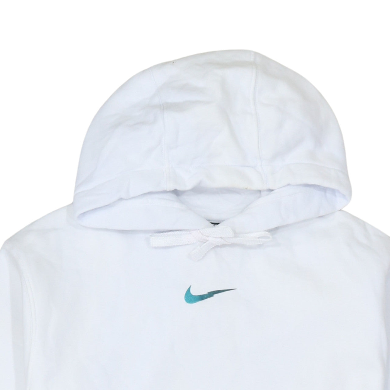 Nike Men's White Pullover Hoodie S Classic Fit Logo Sportswear